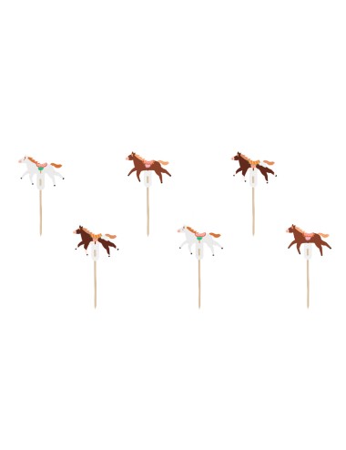 Cake toppers Paard (6 st.)