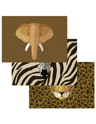 Papieren Placemats "Safari"...