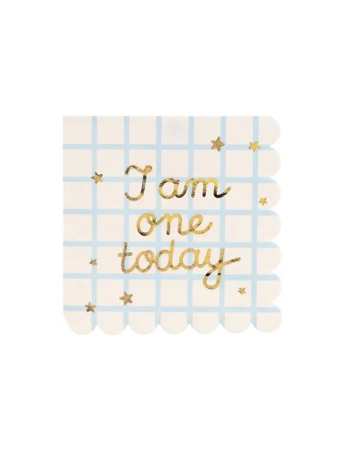 Servetten "I am one today"...