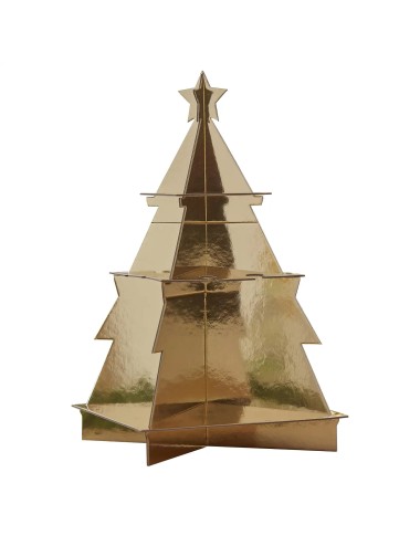 Glasstandaard Gouden Kerstboom