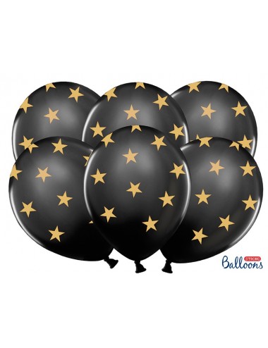 Ballonnen met sterren zwart...